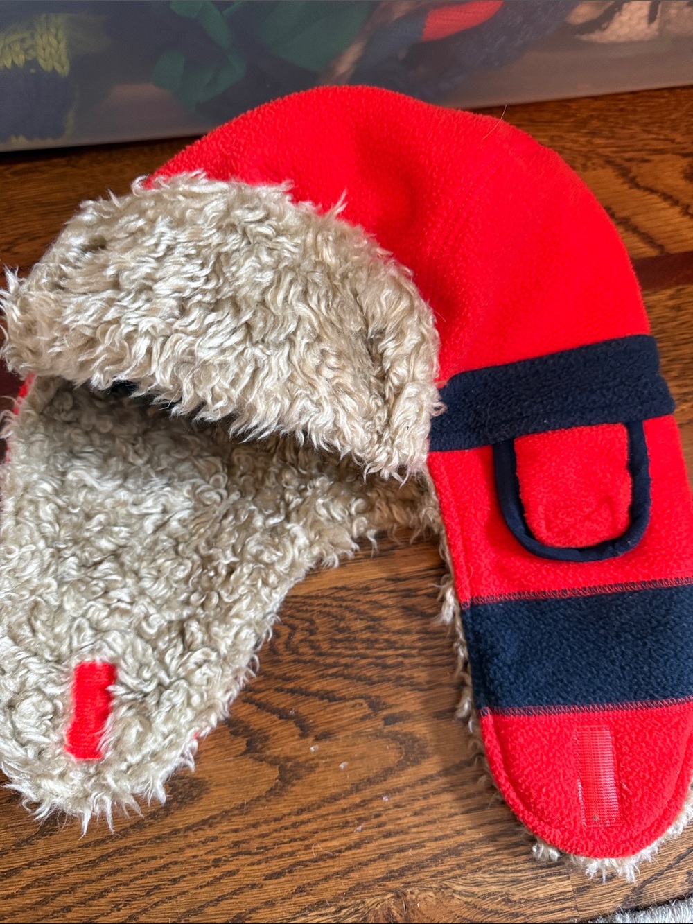 Gap ref fleece hat with fur size m/l
